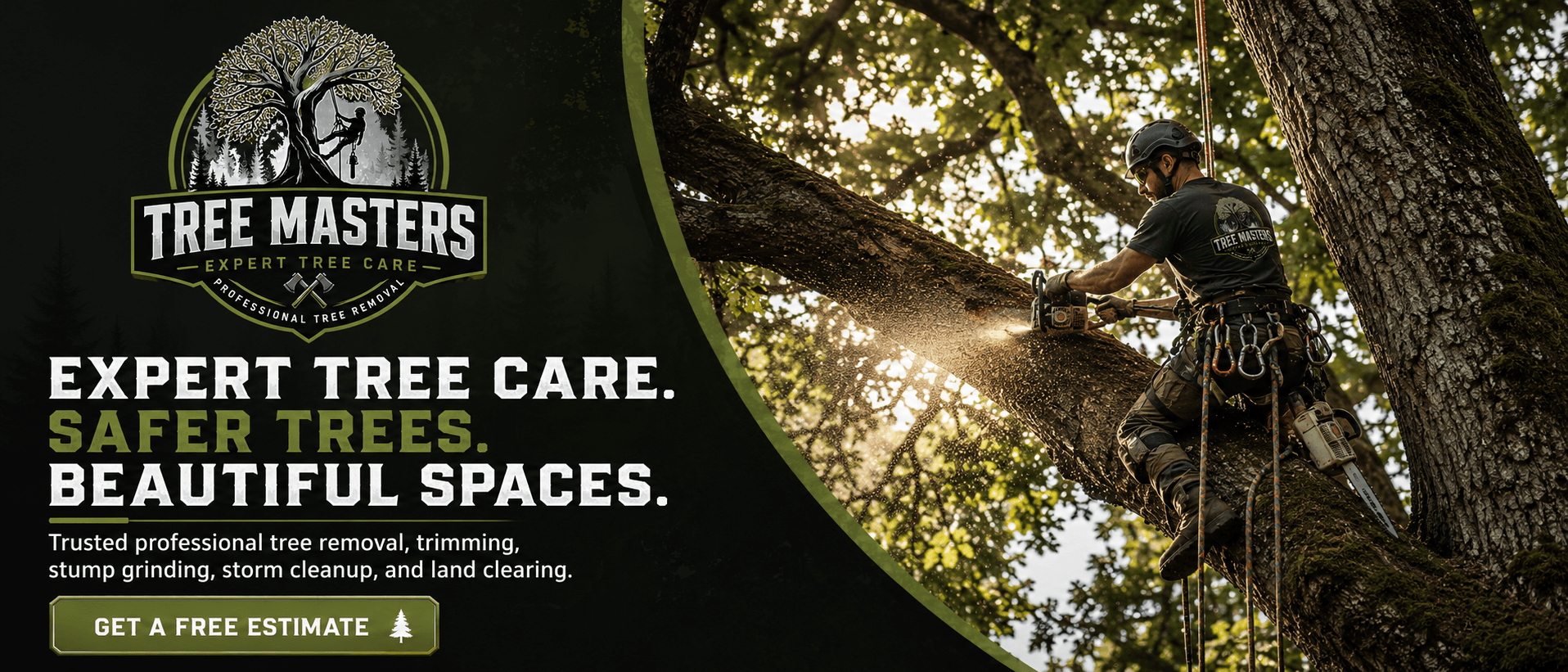 Tree Trimming — Healthy Trees. Beautiful Spaces.. Pruning and shaping that keeps trees healthy and your property safe. Branches off the roof, deadwood out of the canopy, the right cuts for long-term tree health.